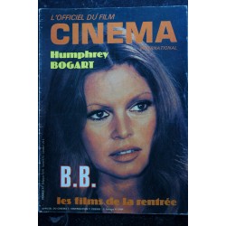 L'officiel du Cinéma n° 7 Brigitte Bardot cover + 4 p. - Humphrey Bogart - Barry Lindon - Delon - Ingmar Bergman