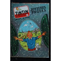 LE JOURNAL DE TINTIN 444 25 AVRIL 1957 COUVERTURE TINTIN HERGE SPECIAL AUTO 52 PAGES