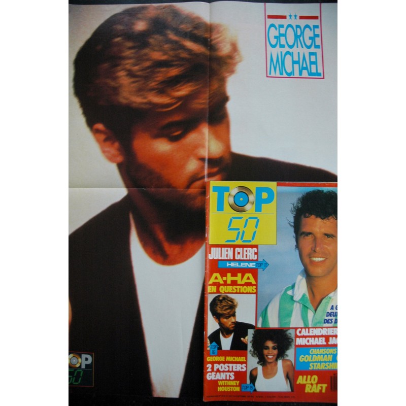 TOP 50 078 1987 08  JULIEN CLERC A-HA + POSTERS GEORGE MICHAEL WITHNEY HOUSTON OFF GOLDMAN