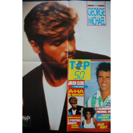 TOP 50 078 1987 08  JULIEN CLERC A-HA + POSTERS GEORGE MICHAEL WITHNEY HOUSTON OFF GOLDMAN