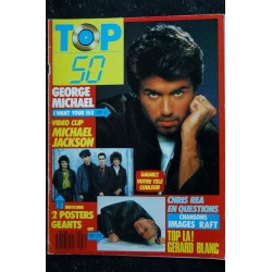 TOP 50 081 1987 09 COVER GEORGE MICHAEL JACKSON + POSTERS INDOCHINE OFF CHRIS REA