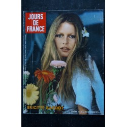 JOURS DE FRANCE  1040  18 au 24 nov. 1974 - Brigitte BARDOT cover + 2 p. - Françoise Giroud - Nicole Courcel - 216 p .