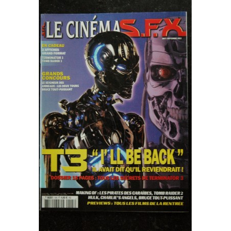 SFX 105  - T3 I'll be back - Terminator 3 - Les pirates des caraïbes  + Affiches - 80 pages - 2003 08