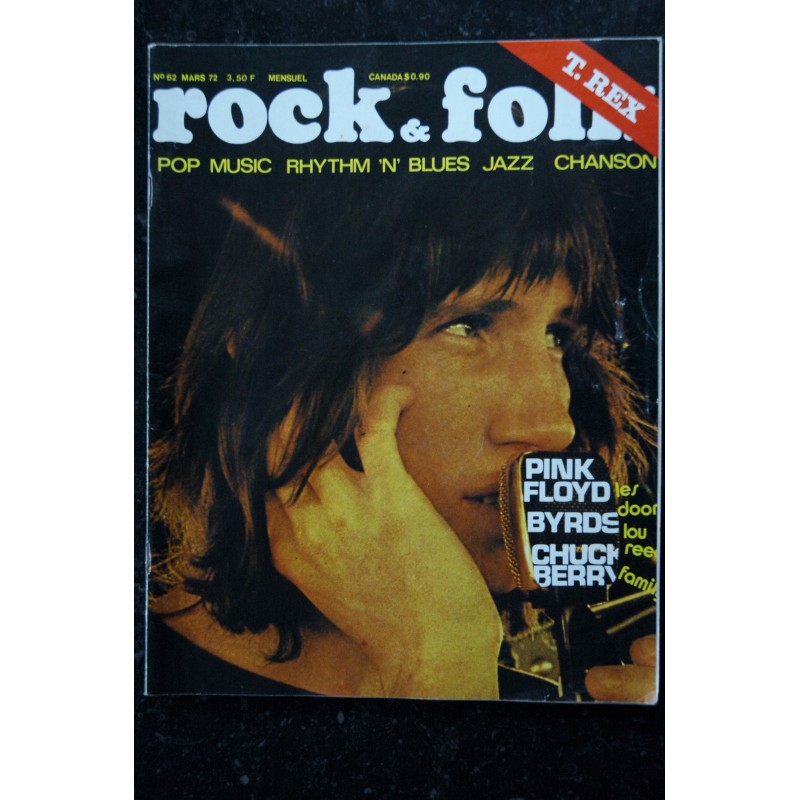 ROCK & FOLK 062 1972 MARS COVER ROGER WATERS PINK FLOYD BYRDS FAMILY ELVIS PRESLEY DOORS 67-71 CHUCK BERRY LOU REED