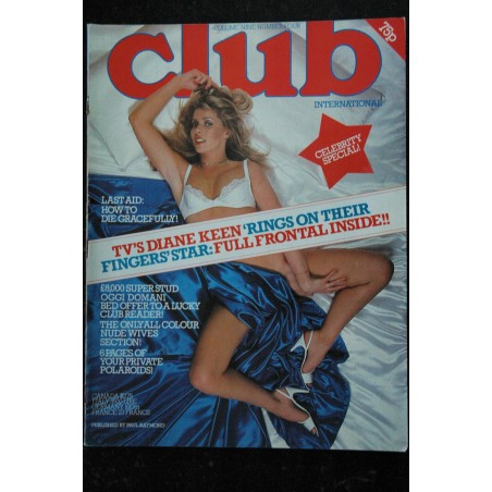 Club International Uk Vol. 09 N° 04  OGGI DOMANI  + photos : Rupert Daines Michelle Moreau Adam Cole