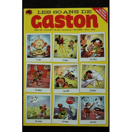 Spirou 4115 - 22 fév. 2017 - Les 60 ans de Gaston  - 52 pages