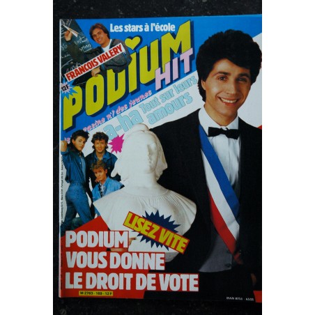 PODIUM n°169  Jean Luc Lahaye François Valéry  A-HA   - Posters voir détail - 1986 03