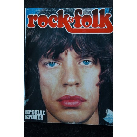 ROCK & FOLK 113 JUIN 1976 COVER MICK JAGGER SPECIAL ROLLING STONES