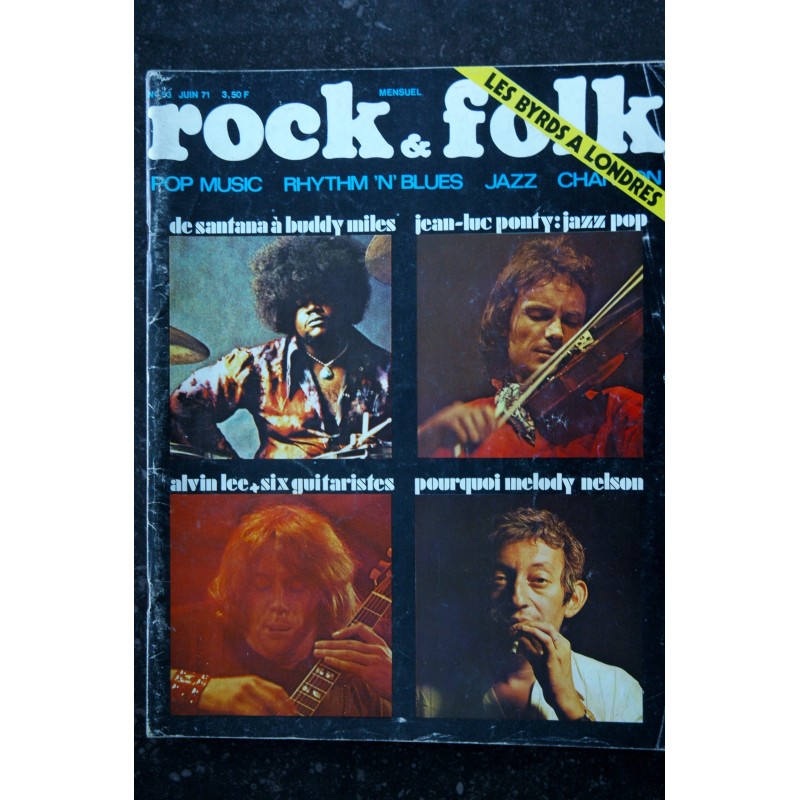 ROCK & FOLK 052 1971 MAI COVER JOHN LENON & YOKO ELVIS PRESLEY PETE DROUOT ELTON JOHN UNDERGROUND