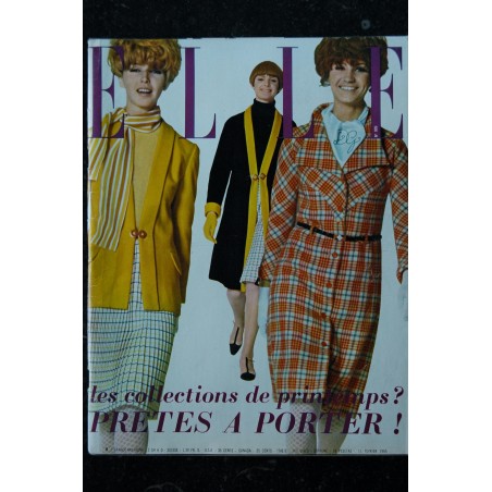 ELLE 999 11 FEVRIER 1965 SPECIAL COLLECTIONS DE PRINTEMPS PRETES A PORTER