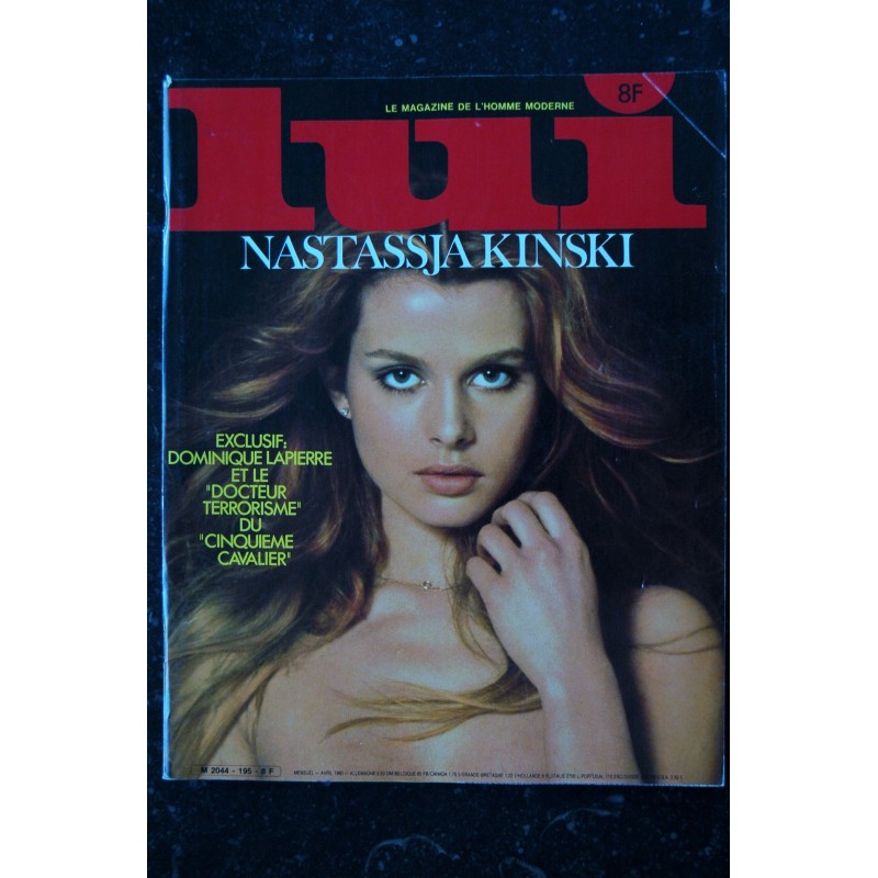 LUI 195 1980 AVRIL COVER NASTASSJA KINSKI HOVIV COVER GIRLS INTEGRAL NUDES TOP MODELS ASLAN SEXY