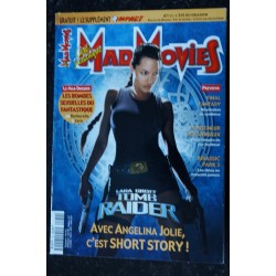 Ciné Fantastique MAD MOVIES  n°132 * 2001 *  Angelina JOLIE Lara CROFT Tomb Raider - De Barbarella à Lara
