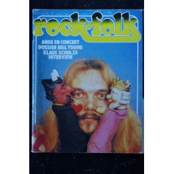 ROCK & FOLK 111  AVRIL 1976 CHRISTIAN DECAMPS ANGE  NEIL YOUNG Véronique SANSON Claude NOUGARO