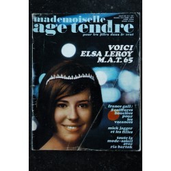 mademoiselle age tendre n°   9  1965 07 France Gall Mick Jagger Ria Bartok Françoise Hardy Sylvie Vartan Adamo