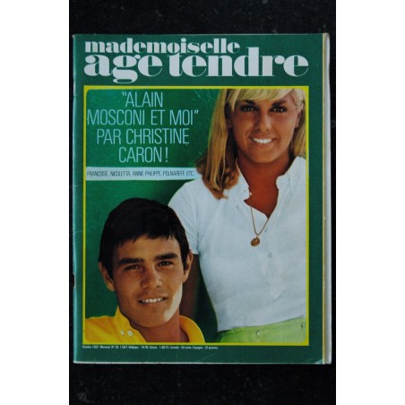 mademoiselle age tendre n°  36  1967 10 Cover A Mosconi C Caron Françoise Hardy Nicoletta Polnareff Donovan dick rivers