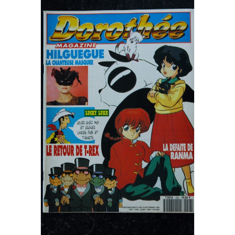 Dorothée Magazine 208 - HIGUEGUE  Lucky Luke  T-REX  RANNA  - Posters  - 31 aout 1993