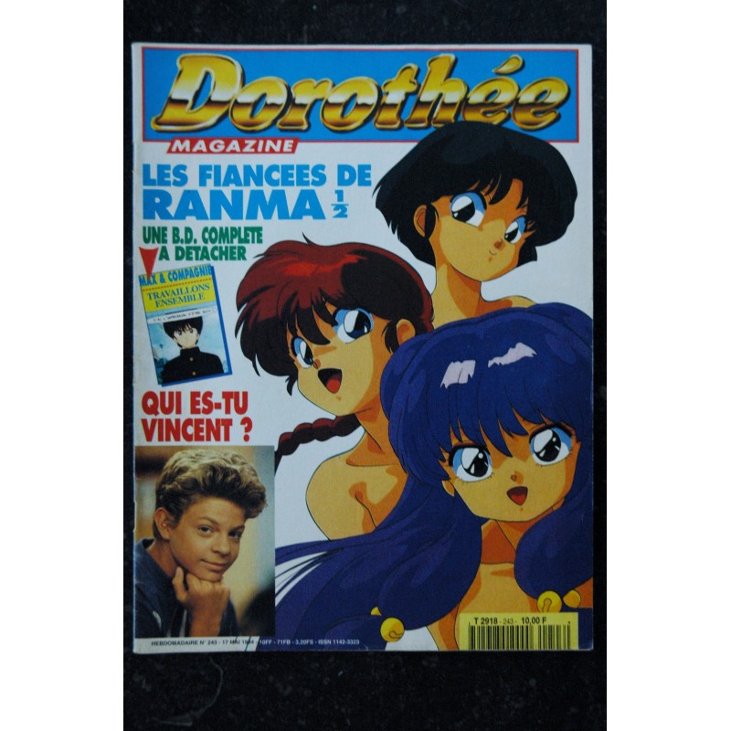 Dorothée Magazine 243 - Les fiancèes de Ranma -  Vincent  - Posters   - 17 mai 1994
