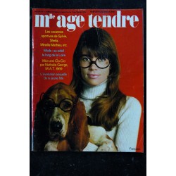 mademoiselle age tendre n°  57 - août 1969 - F. Hardy cover + 4 p. - Sylvie Sheila M. Mathieu Clo Clo Dutronc Adamo Johnny