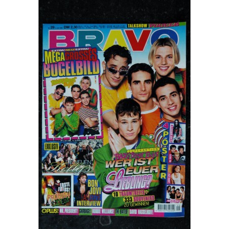 BRAVO German 1996 n°  29 -   11 juli - Backstreet Boys - INCOMPLET Posters voir liste