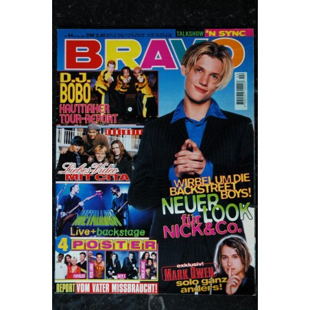 BRAVO German 1996 n°  44 -  24 oct.  Nick & Co  'N SYNC  CITA - INCOMPLET  - Posters voir liste