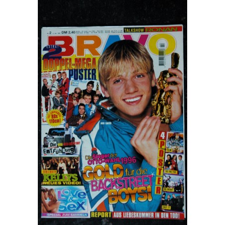 BRAVO German 1997 n°   2 -   2 janv.  Backstreet Boys Kellys Love & Sex - INCOMPLET  - Posters voir liste