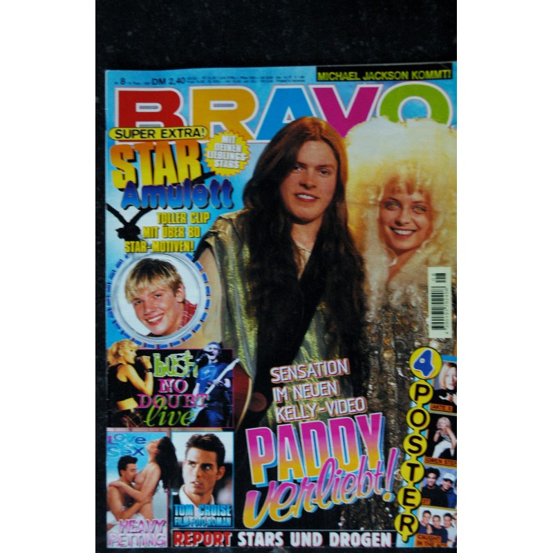 BRAVO German 1997  n°   8  -  13 febr.  Paddy Michael Jackson No Doubt - INCOMPLET  - Posters voir liste