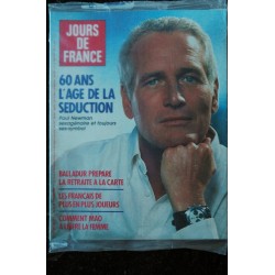 JOURS DE FRANCE 1677  21 fév. 1987  Paul Newman 60 ans - Balladur  - Mao