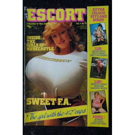 ESCORT Vol. 4 N°  9 - We've got great big ones  Tracy Danielle Five Plunge in   - 1984 Paul Raymond - NUDE EROTIC VINTAGE -