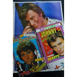 ROCK en STOCK  1979  n°  29  Johnny Hallyday Poster Géant - Renaud - Plastic Bertrand - Voulzy