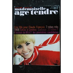 mademoiselle age tendre n°  15  1966 01 Annie Philippe Claude françois Sylvie Marianne Faithfull Peter O'Toole James Dean