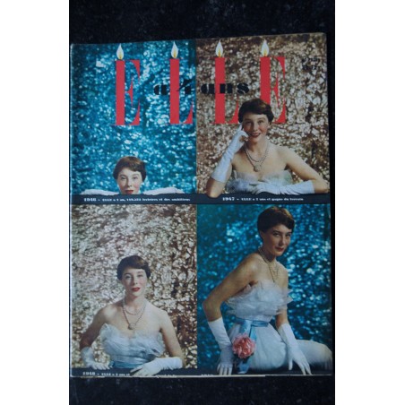 ELLE   207  14 nov. 1949 - Robe de tulle Blanc Jeanne Lanvin - 40 pages FASHION VINTAGE