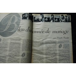 ELLE   423  18 janvier1954 - Brigitte Bardot Cover + 3 p.  l'Invitation au chateau - Gélin Brasseur - 68 pages FASHION VINTAGE