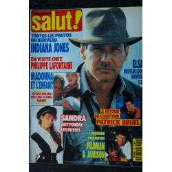 Salut ! 1989 10 -  50  Indiana Jones Madonna Sylvie Vartan Sandra Elsa Patrick Bruel Feldman Jamison