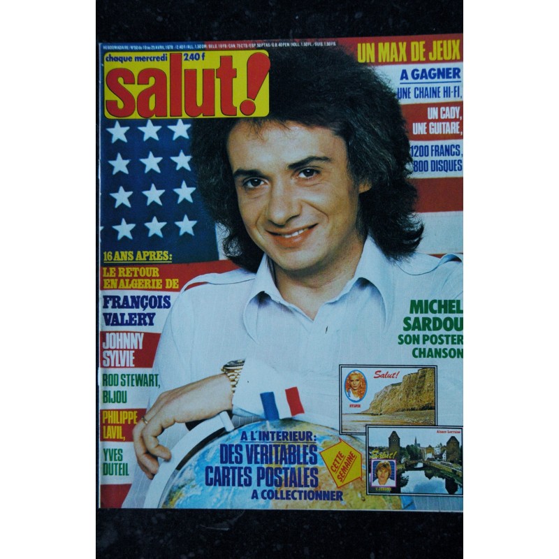 Salut ! 1978 04 -  48  Souchon Sylvie Vartan Abba Véronique Sanson Cloclo Dutronc