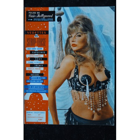 FOLIES DE PARIS ET DE HOLLYWOOD 282 NOVEMBRE 1963 PHOTOS EXCLUSIVES STRIP-TEASE 8 PAGES COULEURS