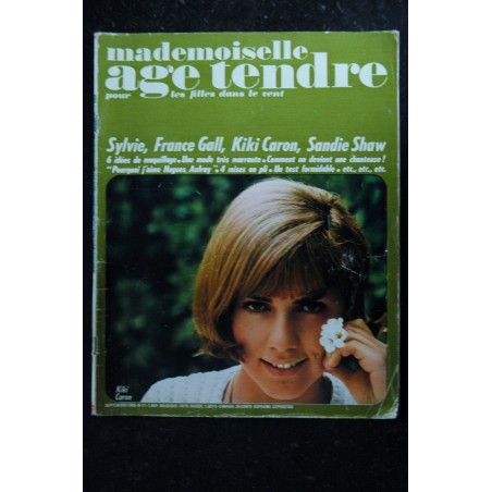 mademoiselle age tendre n°  11  1965 09 Cover Kiki Caron Sylvie France Gall Sandie Shaw Hugues Aufray Sean Connery Michèle Torr