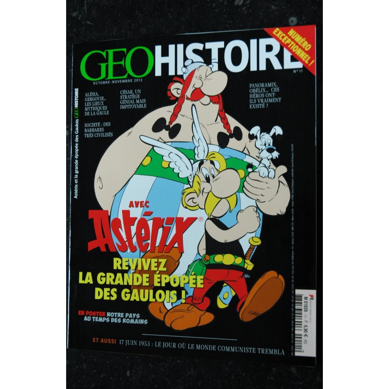 GEO VOYAGE 16 2013 COVER ASTERIX L'IRREDUCTIBLE VOYAGEUR NUMERO EXCEPTIONNEL !