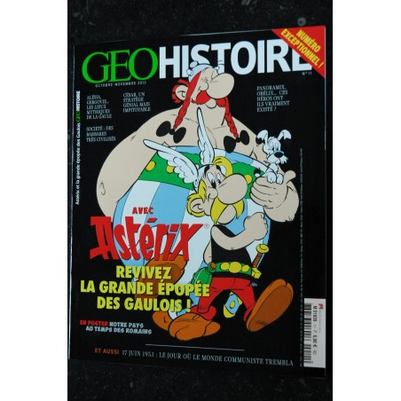 GEO VOYAGE 16 2013 COVER ASTERIX L'IRREDUCTIBLE VOYAGEUR NUMERO EXCEPTIONNEL !