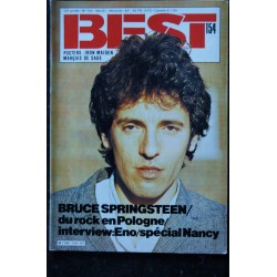 BEST 154 MAI 1981 BRUCE SPRINGSTEEN + POSTERS IRON MAIDEN MARQUIS DE SADE