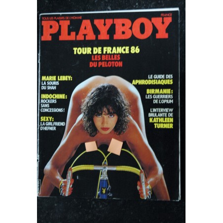 PLAYBOY 012 JUILLET 1986 INDOCHINE INTERVIEW KATHLEEN TURNER CARRIE LEIGH  MARIE LEBEY