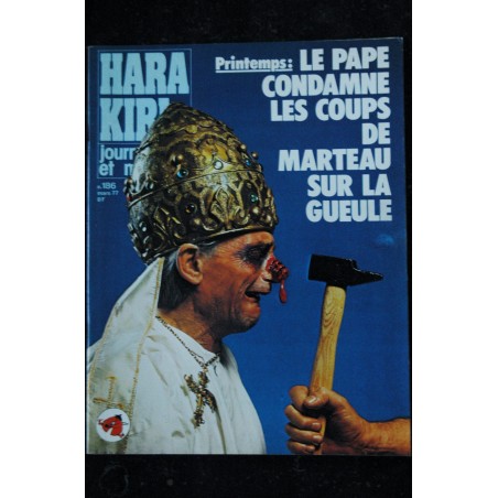 HARA KIRI 182 JACQUES BLOT CHENZ GEBE CHORON HUMOUR HOT NOVEMBRE 1976 COPI