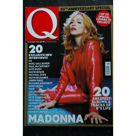 Q 241 COVER MADONNA THE 80s ISSUE FEATURING HER VIRGIN YEARS THE FULL STORY 2006