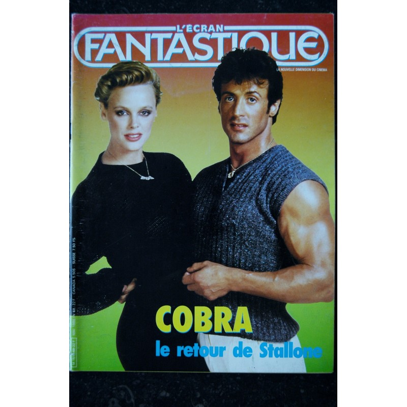 L'écran fantastique n° 68  1986 COBRA  SYLSVESTER STALLONE BRIGITTE NIELSEN MOMO SCREAMPLAY