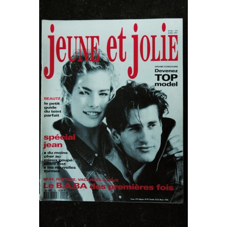 Jeune et Jolie   46   - 1991 04  -  Le B.A.BA des premières fois  Caroline TRESCA Serge LAMA  Kevin COSTNER