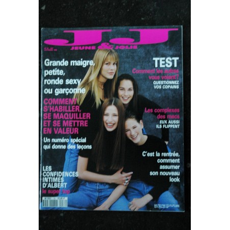Jeune et Jolie 76 - 1993 10 - GRANDE MAIGRE PETITE RONDE SEXY OU GARCONNE MODE ALBERT TOP MODEL