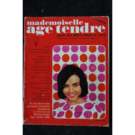 mademoiselle age tendre n°   2  1964 12  Françoise Hardy Michèle Torr Mike Marshall Steve Mac Queen Johnny