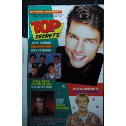 TOP SECRETS 37 DOUBLE POSTER KIRK CAMERON ET TOM CRUISE MAI 1990 JP FRANCOIS NEW KIDS ON THE BLOCK JASON DONOVAN