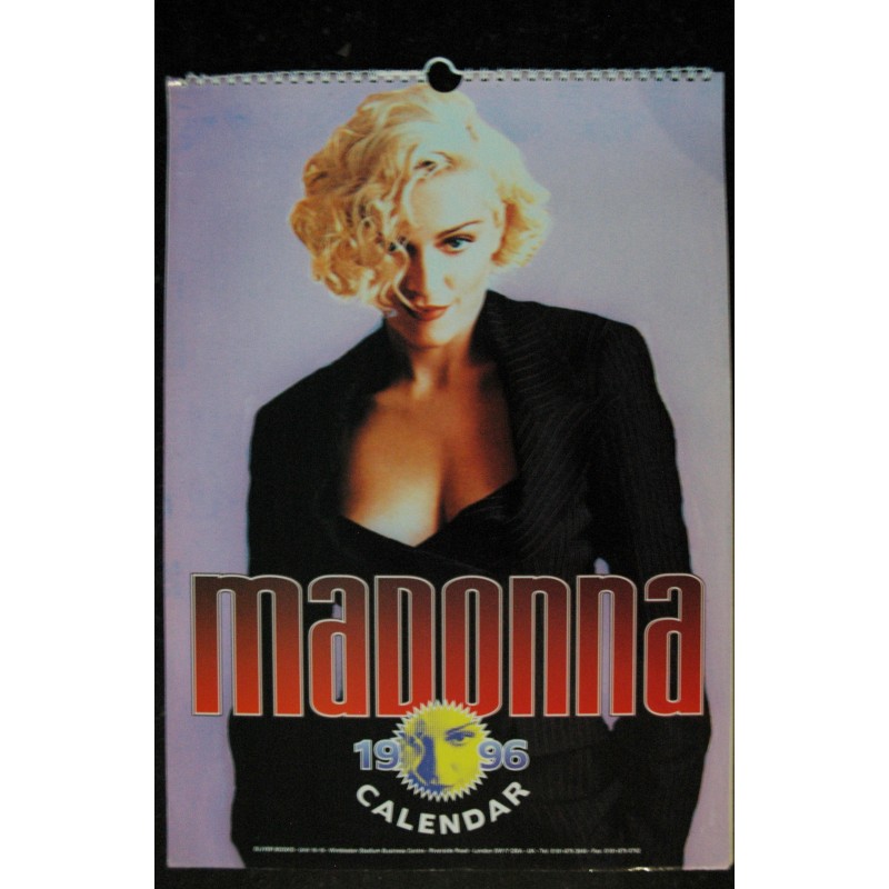 MADONNA CALENDAR CALENDRIER 1996 DANILO ROCK EXPRESS