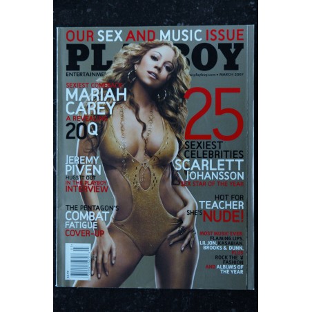 PLAYBOY US 2007 03 INTERVIEW BILL MAHER WWE DIVA ASHLEY MASSARO GIULIANA MARINO THE WILD WORLD OF PLAYBOY