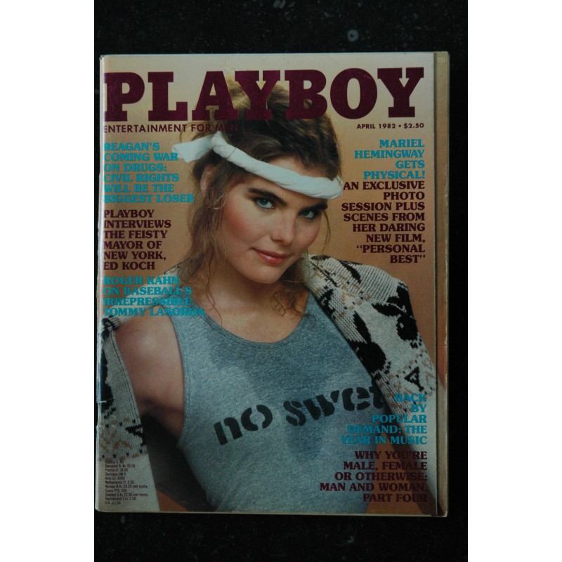 PLAYBOY US 1982 04 APRIL COVER MARIEL HEMINGWAY INTERVIEW ED KOCH HENRIETTE ALLAIS PLAYMATE LINDA RHYS VAUGHN